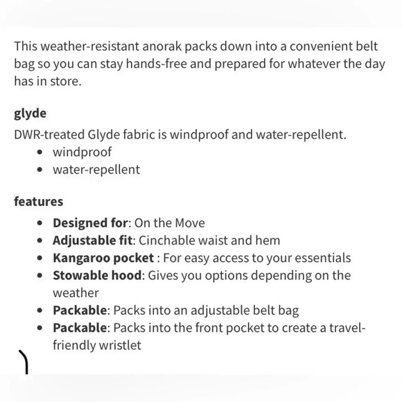 Lululemon | Evergreen Anorak  Jacket - Picture 5 of 11